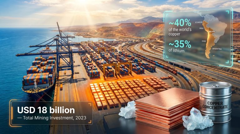 Mining logistics projects in Latin America ports