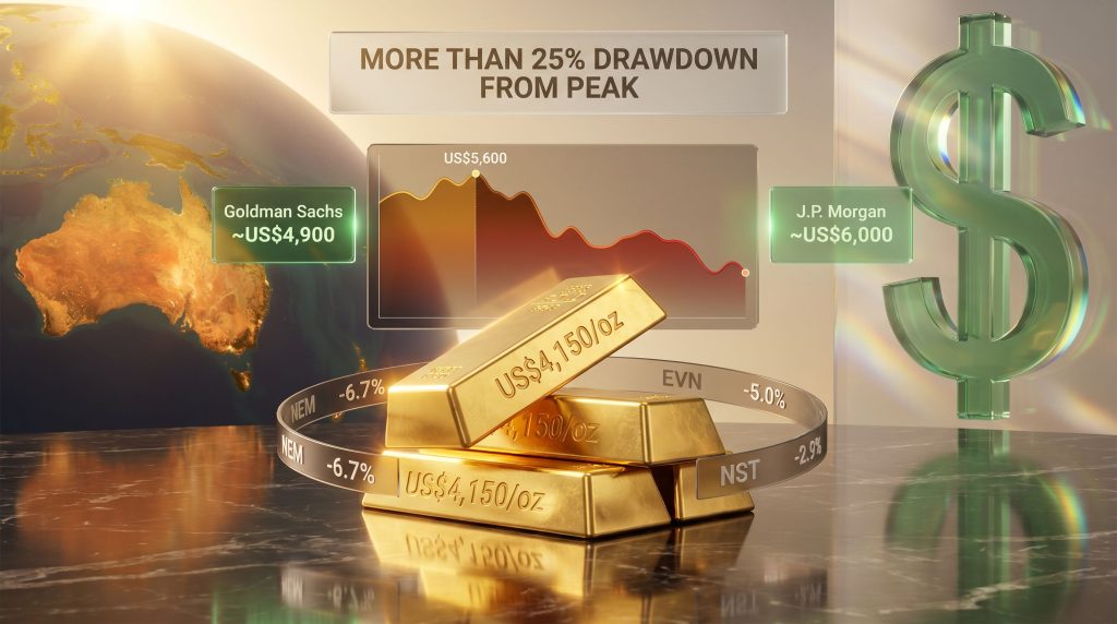 ASX gold miners buy the dip outlook graphic