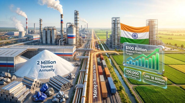Making in Russia for India model infographic