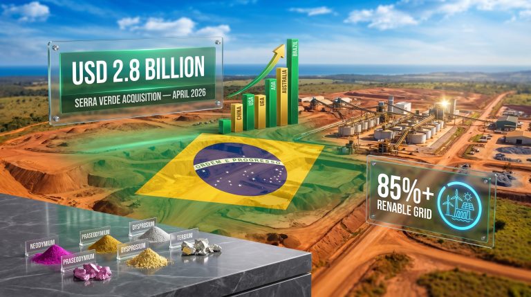 Brazil rare earth sector development mine expansion infographic