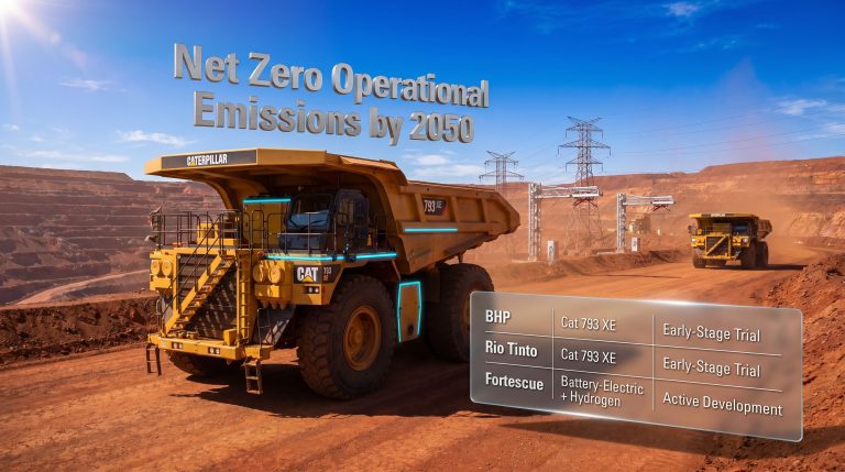 BHP battery-electric trucks in mining trial