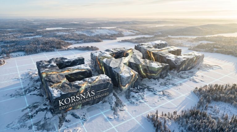 European Resources Ltd-ERE-Korsnäs exploration target expanded in snowy landscape