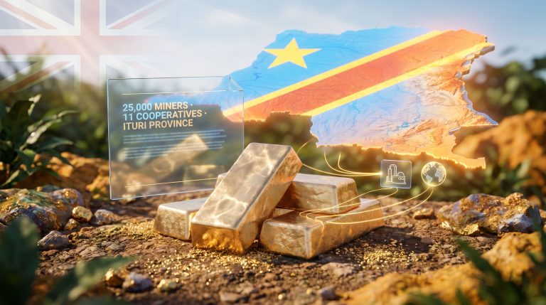 UK-backed artisanal gold deal in eastern DRC map and gold bars