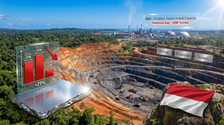 Eramet halts Weda Bay Nickel production in Indonesia mine