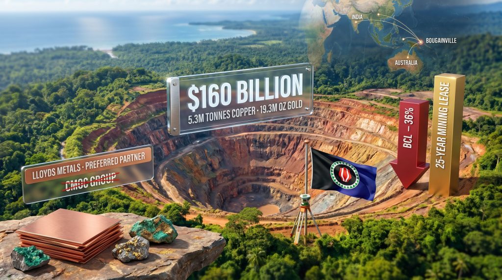 Panguna copper project license revoked mine graphic