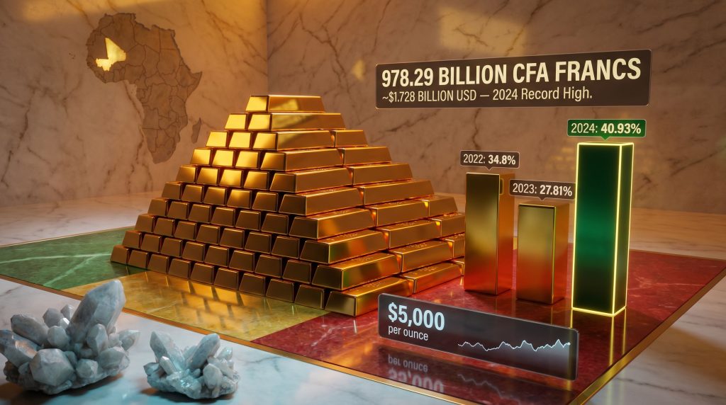Mali mining revenues gold prices and reforms chart