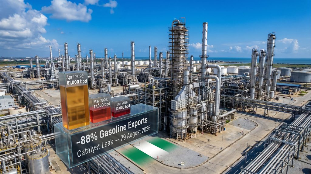 Dangote refinery petrol unit cut infographic