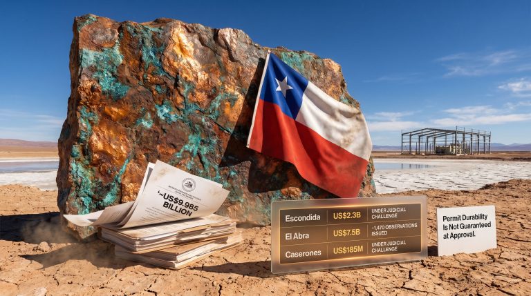 Chile copper project environmental permits challenges