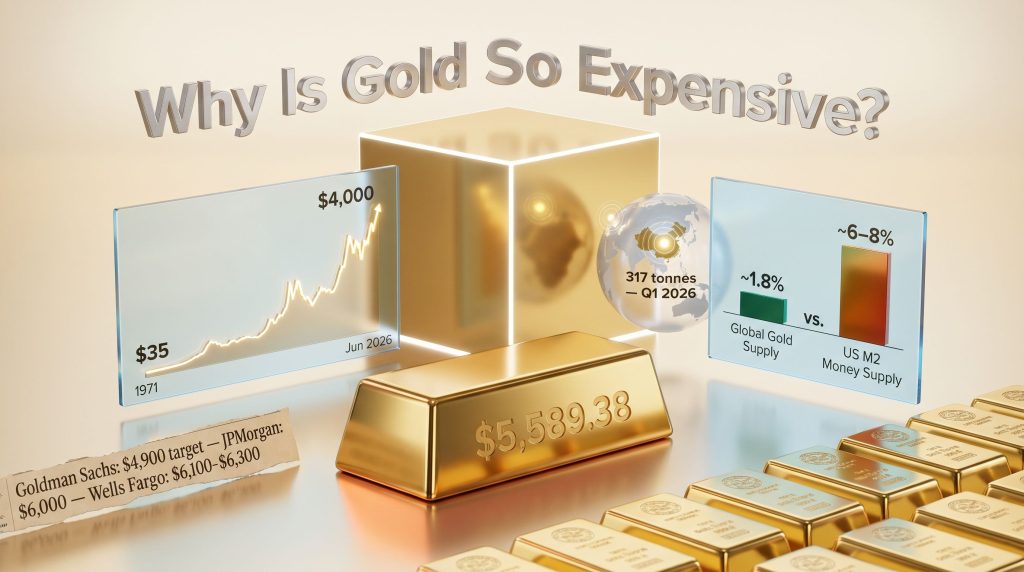Why is gold so expensive infographic