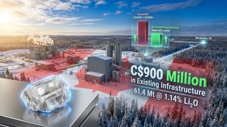Li-FT Renard mine lithium hub infrastructure overview