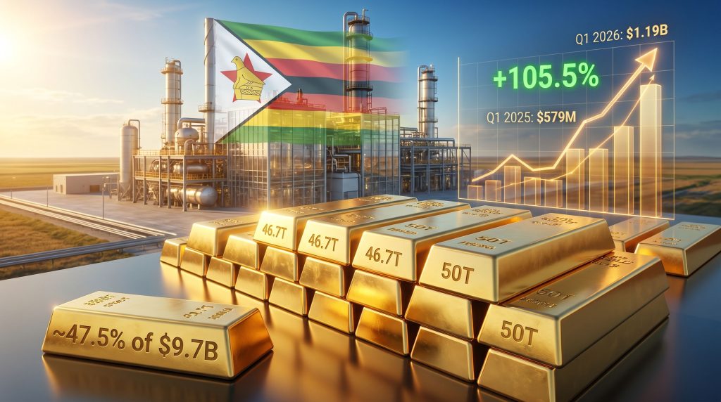 Zimbabwe new gold refinery in Bulawayo illustration
