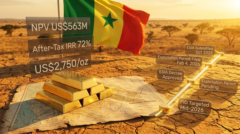Fortuna Diamba Sud gold project approval in Senegal timeline