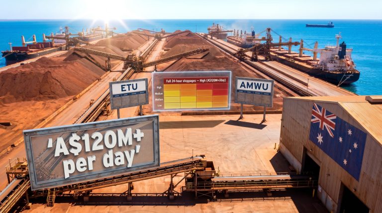 BHP Port Hedland strike action cost impact