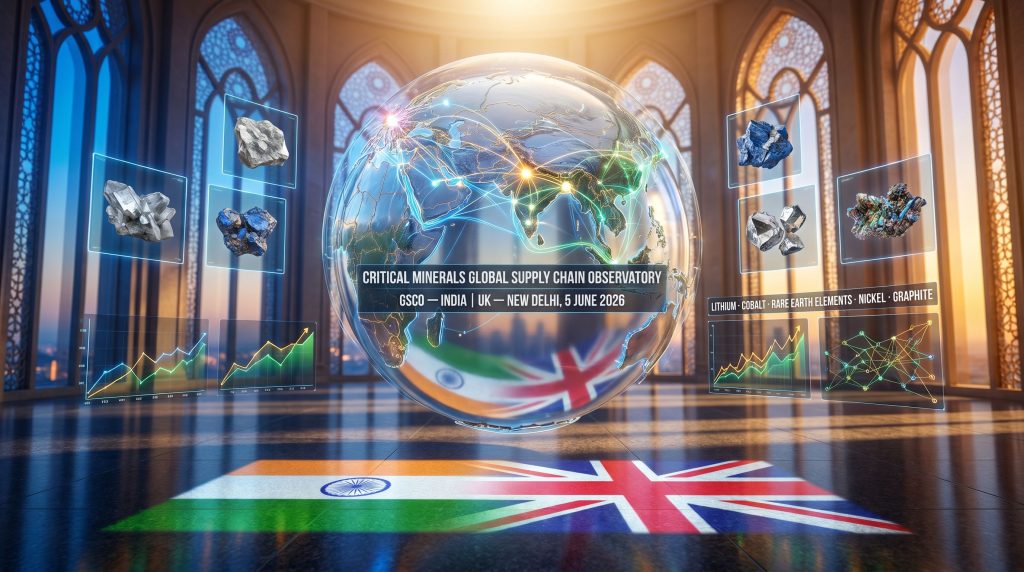 India and the UK critical minerals cooperation GSCO launch visual