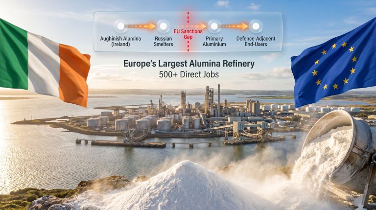 Ireland EU alumina sanctions on Russia refinery impact