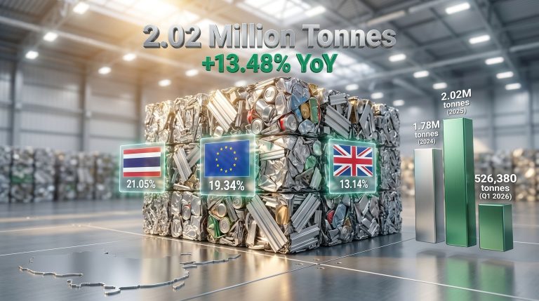 China aluminium scrap imports from overseas growth infographic