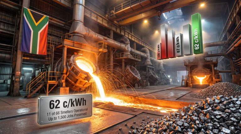 South Africa ferrochrome electricity tariff deal smelter scene