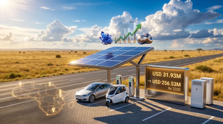 Africa EV charging infrastructure growth with solar stations