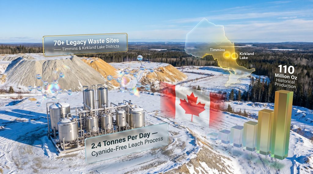 Fulcrum EnviroTech mine waste pilot plant in Ontario infographic