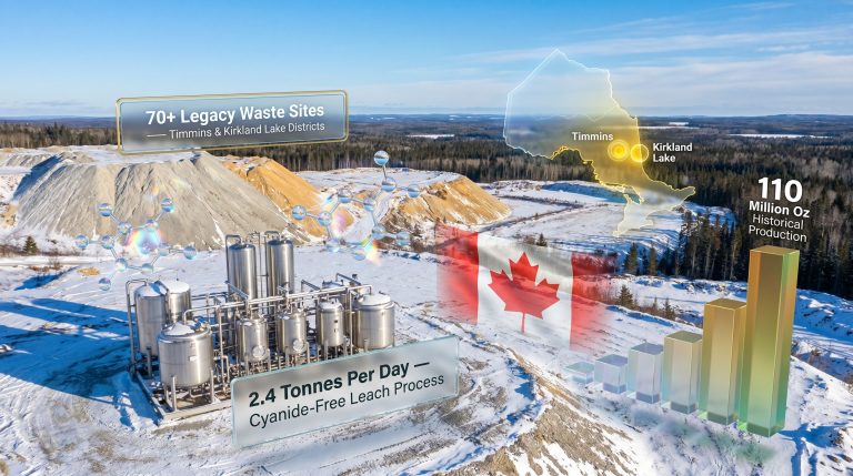 Fulcrum EnviroTech mine waste pilot plant in Ontario infographic