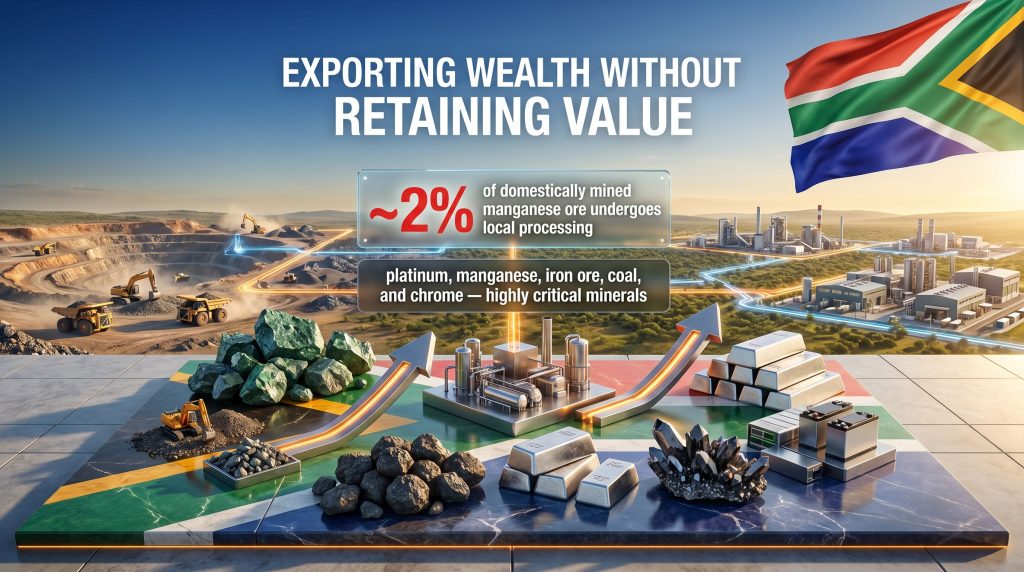 South Africa mineral beneficiation policy and value retention