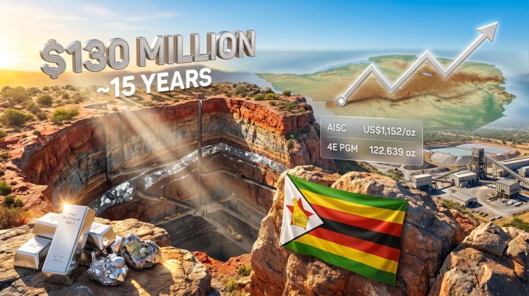 Zimbabwe Mimosa platinum project revival mining growth infographic
