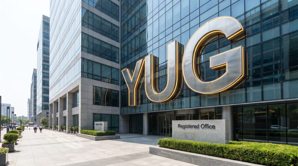 Yugo Metals Ltd-YUG-YUG registered office building exterior sign