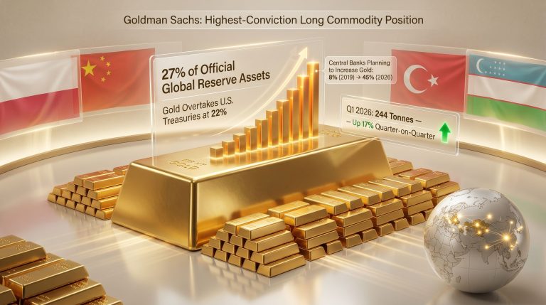 Central bank gold demand drives prices higher