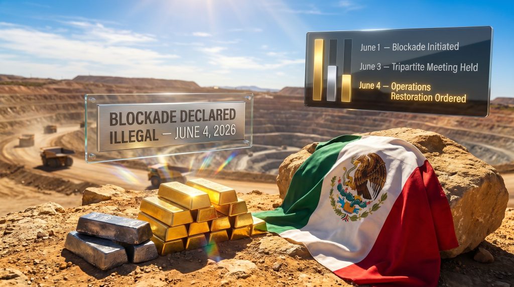 Camino Rojo blockade end at mine