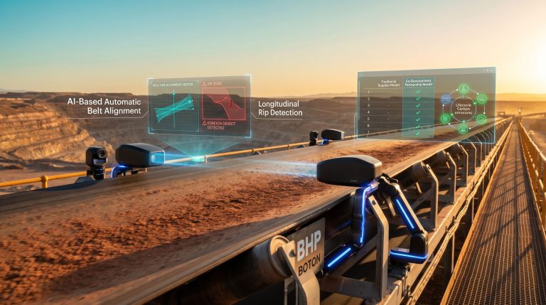 BHP AI conveyor operations with BOTON monitoring