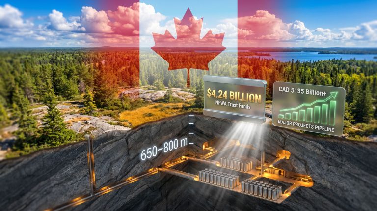 Canada nuclear waste repository federal support graphic