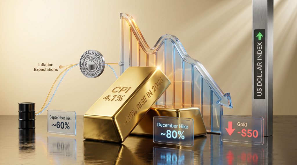 why gold fell despite Iran war escalation chart