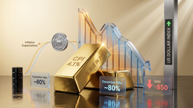 why gold fell despite Iran war escalation chart