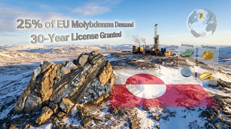 Greenland mining projects in snowy mountains