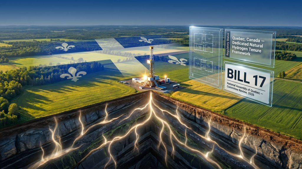 QIMC Bill 17 natural hydrogen Quebec framework