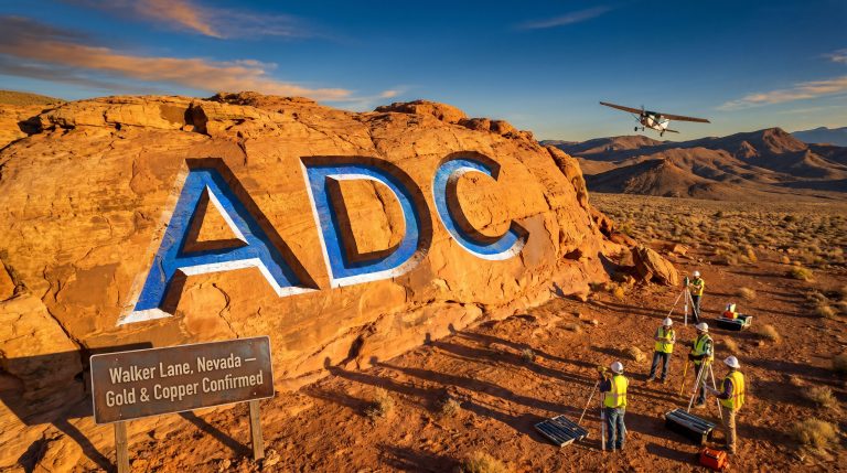 Acdc Metals Ltd-ADC-ADC survey team at Nevada gold site