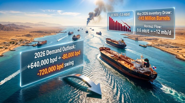 IEA oil demand destruction from Iran war tankers scene
