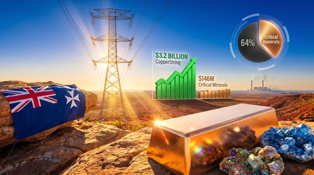 Queensland critical minerals budget and coal focus graphic