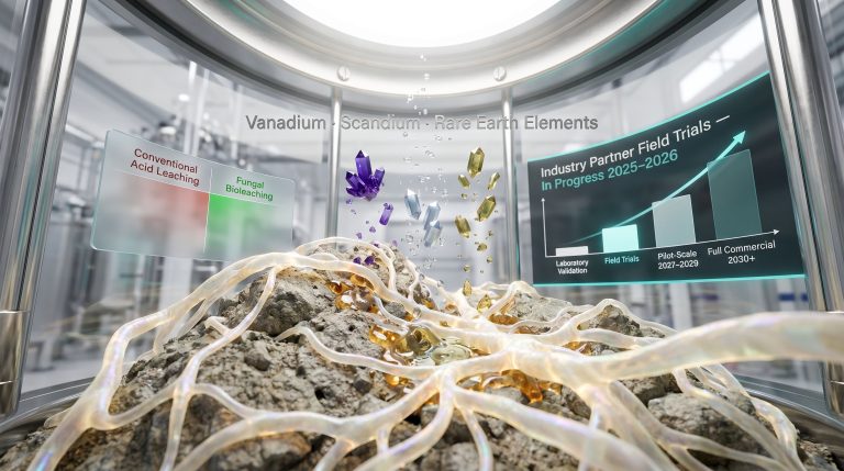 super fungi critical minerals recovery process visualization