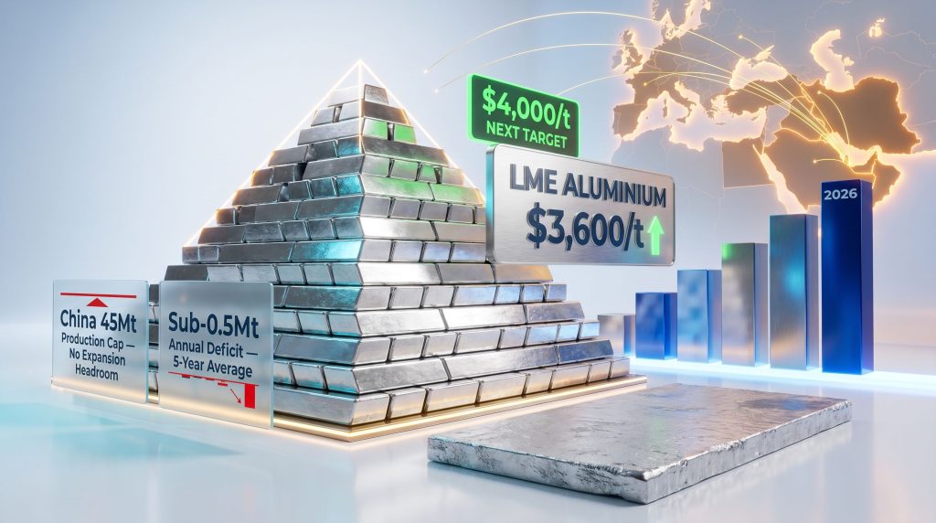 aluminium price rally from Middle East crisis and China capacity cap infographic