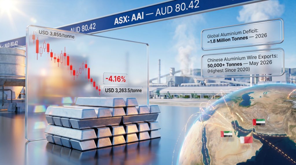Alcoa shares drop as aluminium market cools on Middle East supply hopes chart