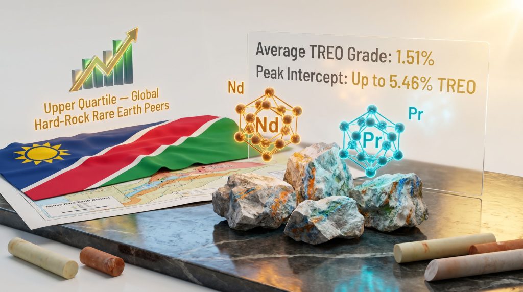 Kieshöhe rare earth discovery in Namibia infographic