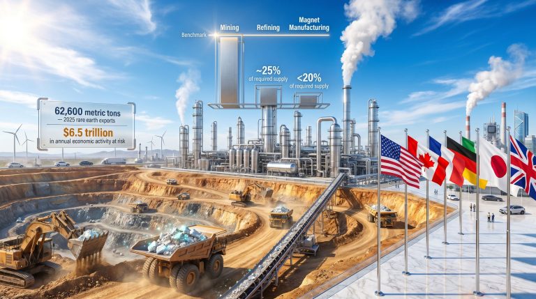 G7 rare earth imports rule infographic mining supply chain