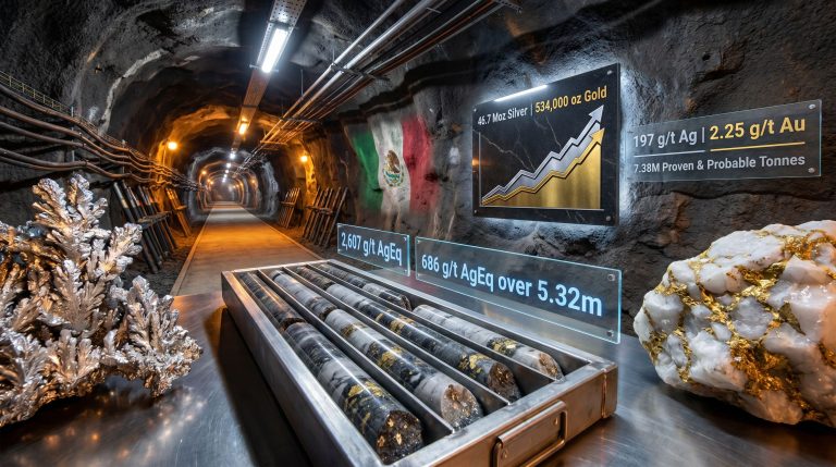 Endeavour Silver Terronera drill results underground core display