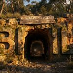 Black Horse Mining Ltd-BHL-Diamond drill rig on site entrance