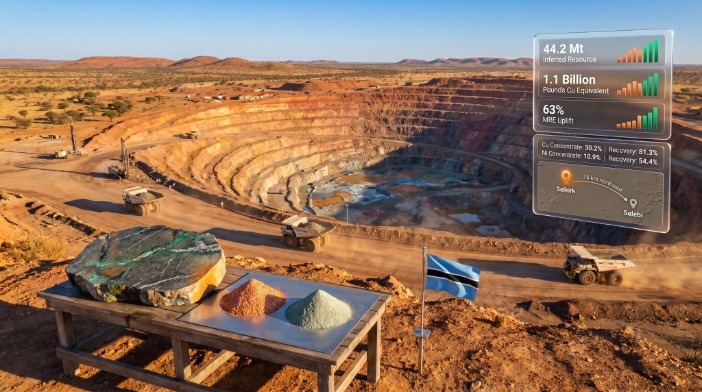 NexMetals Selkirk Project Botswana open-pit mine overview