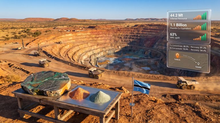NexMetals Selkirk Project Botswana open-pit mine overview