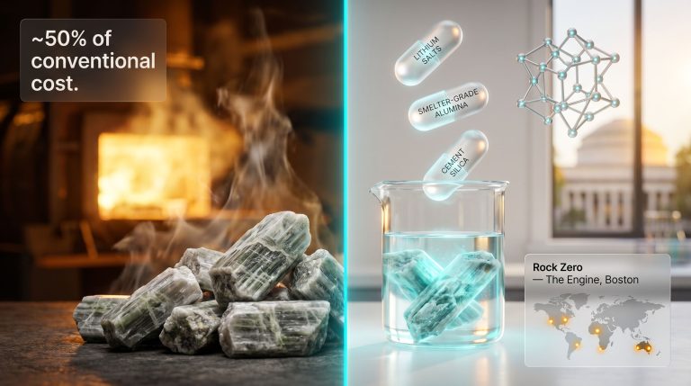 MIT room-temperature lithium extraction from spodumene process illustration