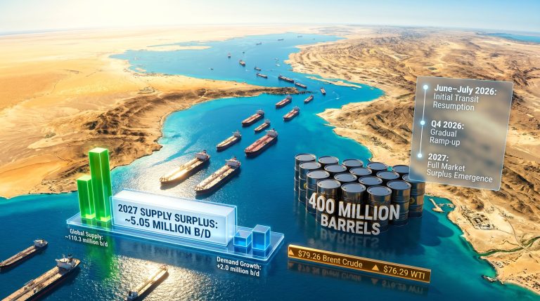 IEA oil glut after Hormuz recovery infographic