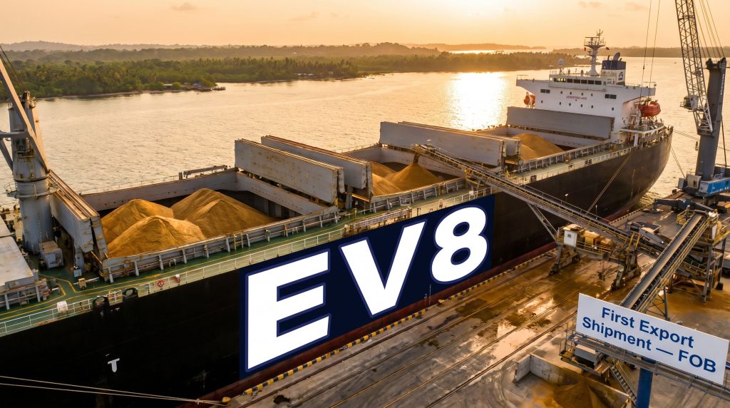 Everlast Minerals Ltd-EV8-EV8 bulk carrier loading export cargo
